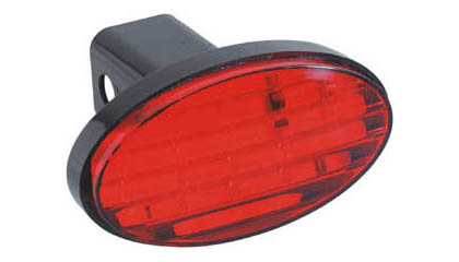 Bully LED Oval Hitch Cover with Brake Light - Click Image to Close